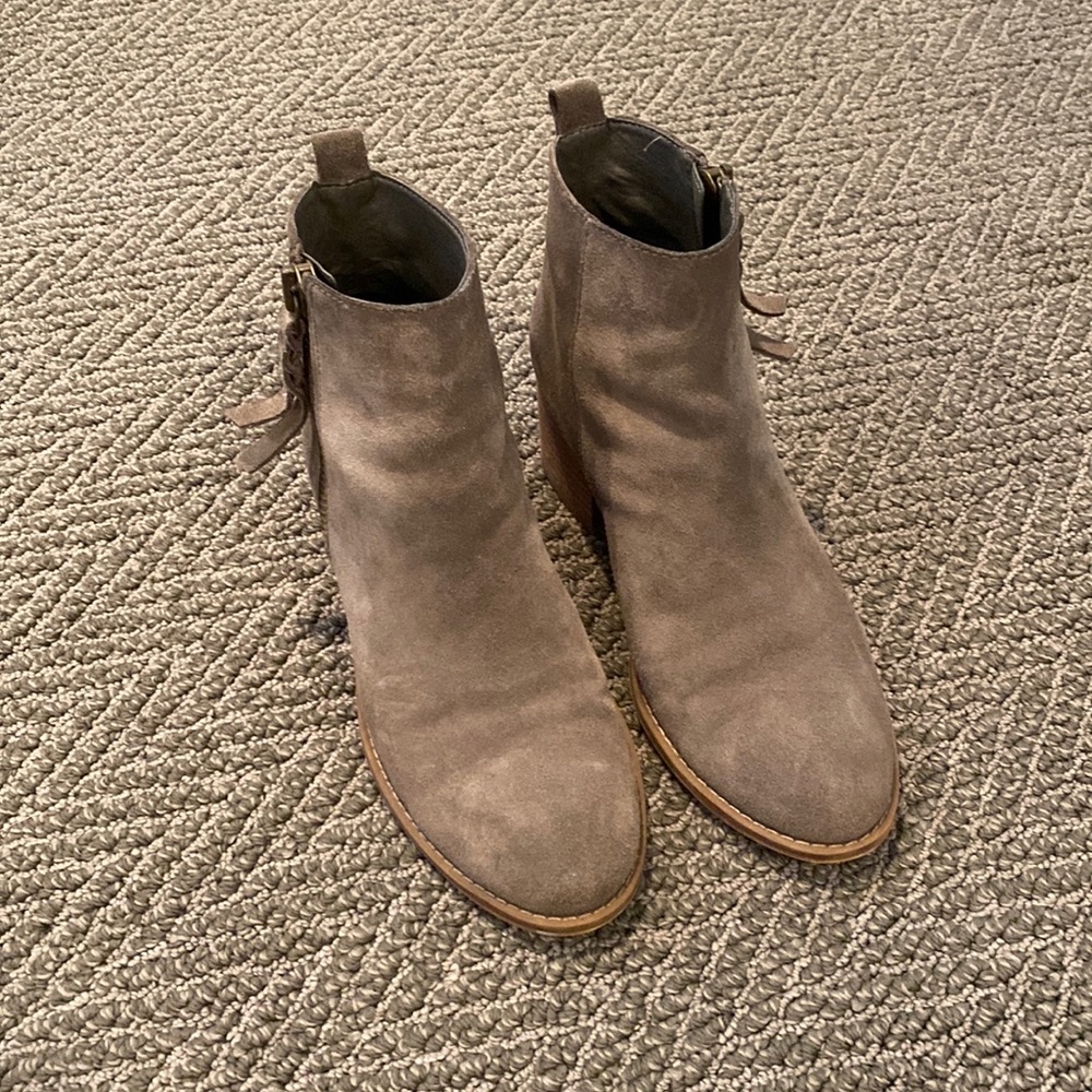 BP Grey Suede Booties